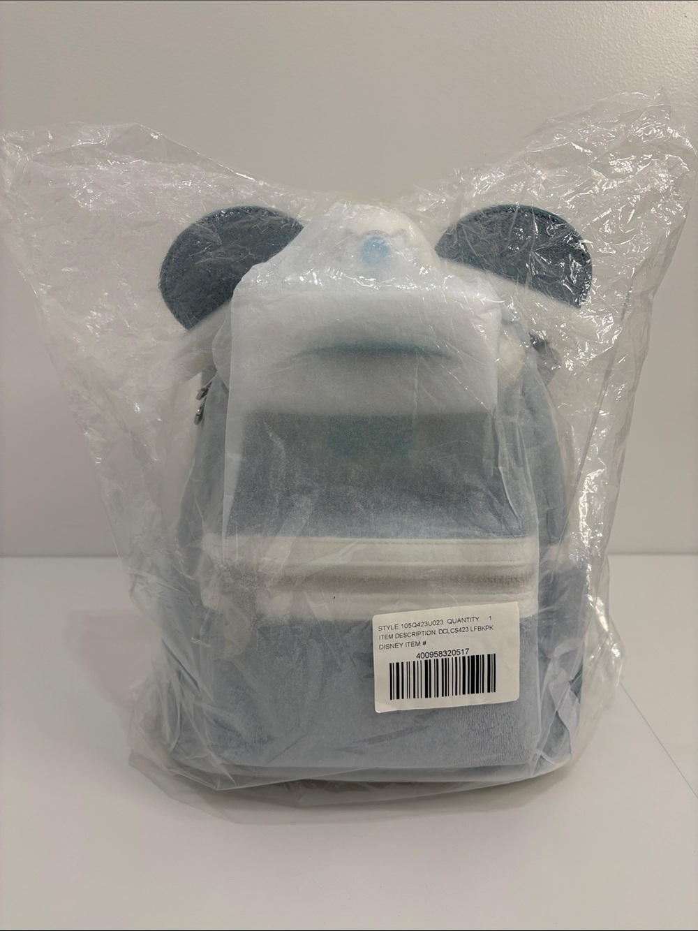 NWT Disney Loungefly 25th Anniversary Cruise Backpack Light Blue & White Sparkle